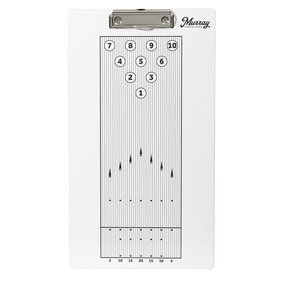 Murray Sporting Goods Bowling Dry Erase Coaches Clipboard