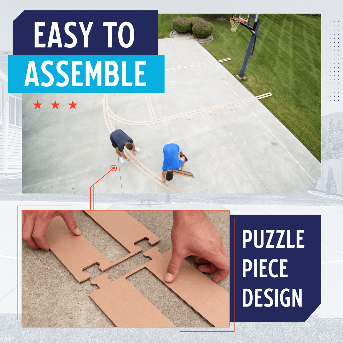 Murray Sporting Goods Basketball Court Marking Stencil Kit