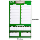 Elite Dry Erase Baseball Coaches Clipboard - Dimensions