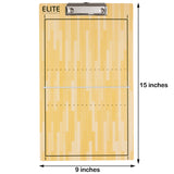 Elite Dry Erase Volleyball Coaches Clipboard - Dimensions