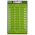 Elite Dry Erase Football Coaches Clipboard - Front