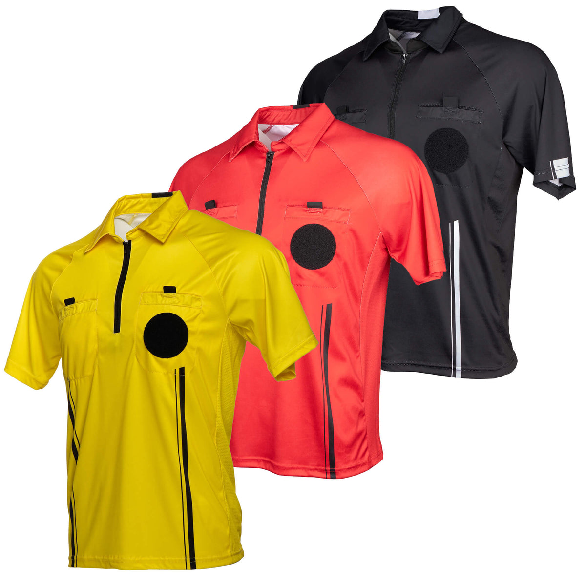 Murray Sporting Goods Men's V-Neck Referee Shirt | Men’s Official Short Sleeve Pro-Style V-Neck Officiating Referee Shirt