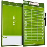 Elite Dry Erase Football Coaches Clipboard - Side by Side