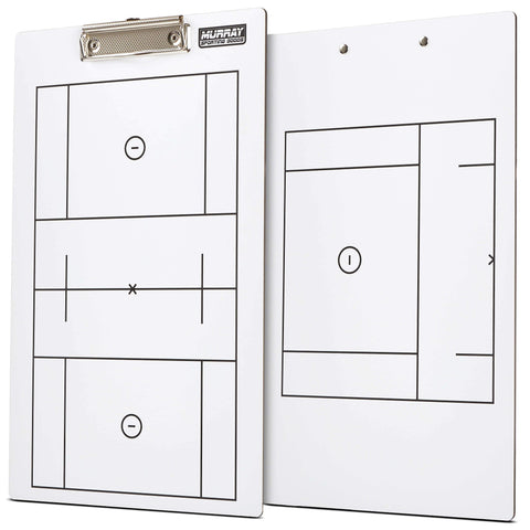 Murray Sporting Goods Dry Erase Lacrosse Coaches Clipboard - Double-Sided