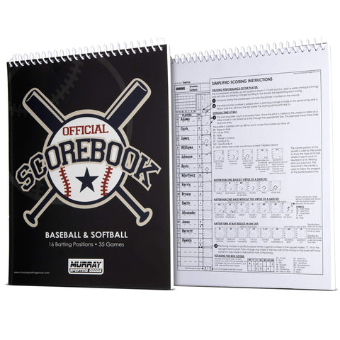 Murray Sporting Goods Baseball Scorebook - Side by Side