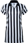 Murray Sporting Goods Women's Collared Black and White Stripe Referee Shirt