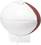 Murray Sporting Goods Autograph Football with Stand - Two White Panels Signature Ready Display Trophy Case Signable Regulation Size Full 12 Inch