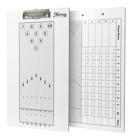 Murray Sporting Goods Bowling Dry Erase Coaches Clipboard | Double-Sided Bowling Clipboard Dry Erase White Board | Bowling Gift for Coach