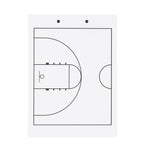 Elite Basketball White Dry Erase Coaches Clipboard | Double-Side Basketball Coaching Whiteboard with Marker