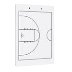 Elite Basketball White Dry Erase Coaches Clipboard | Double-Side Basketball Coaching Whiteboard with Marker