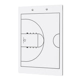 Elite Basketball White Dry Erase Coaches Clipboard | Double-Side Basketball Coaching Whiteboard with Marker