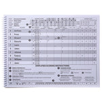 Elite Basketball Scorebook - 50 Games Score Book Side by Side Score Keeping Book for Stats |Elite Basketball Stat Tracking Book - High School, Middle School, Little League for Scorekeepers