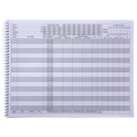 Elite Basketball Scorebook - 50 Games Score Book Side by Side Score Keeping Book for Stats |Elite Basketball Stat Tracking Book - High School, Middle School, Little League for Scorekeepers