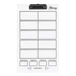 Murray Sporting Goods Basketball Timeout Dry Erase Coaches Clipboard | Double-Sided Basketball Court Clipboard Dry Erase White Board | Basketball Gift for Coach