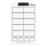 Murray Sporting Goods Basketball Timeout Dry Erase Coaches Clipboard | Double-Sided Basketball Court Clipboard Dry Erase White Board | Basketball Gift for Coach