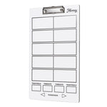 Murray Sporting Goods Basketball Timeout Dry Erase Coaches Clipboard | Double-Sided Basketball Court Clipboard Dry Erase White Board | Basketball Gift for Coach