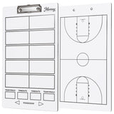 Murray Sporting Goods Basketball Timeout Dry Erase Coaches Clipboard | Double-Sided Basketball Court Clipboard Dry Erase White Board | Basketball Gift for Coach