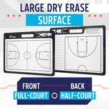 Murray Sporting Goods Whiteboard Premium Basketball Coaches Clipboard | Double-Sided Basketball Whiteboard with Marker