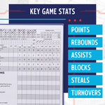 Murray Sporting Goods Premium Basketball Scorebook - 60 Games