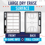 Murray Sporting Goods Premium Basketball Timeout Coaches Clipboard | Double Sided Premium Basketball Coaches Clipboard