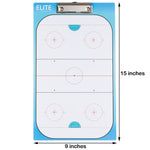 Elite Dry Erase Hockey Coaches Clipboard - Dimensions
