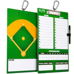 Elite Dry Erase Baseball Coaches Clipboard - Side by Side
