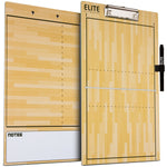 Elite Dry Erase Volleyball Coaches Clipboard - Side by Side
