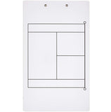 Murray Sporting Goods Dry Erase Tennis Coaches Clipboard - Back