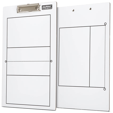 Murray Sporting Goods Dry Erase Volleyball Coaches Clipboard - Double-Sided