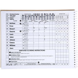 Murray Sporting Goods Basketball Scorebook - Inside Filled Out Example