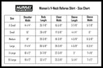 Murray Sporting Goods Women's V-Neck Referee Shirt - Size Chart